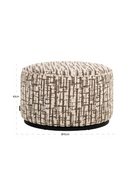 Pouf cylindrique capitonné L | Richmond Interiors Lexie | OROA.fr