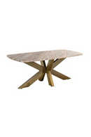 Table basse en marbre avec base en laiton | Richmond Interiors Bottega | OROA.fr