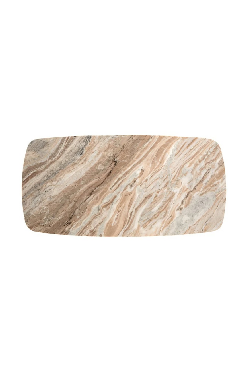 Table basse en marbre avec base en laiton | Richmond Interiors Bottega | OROA.fr
