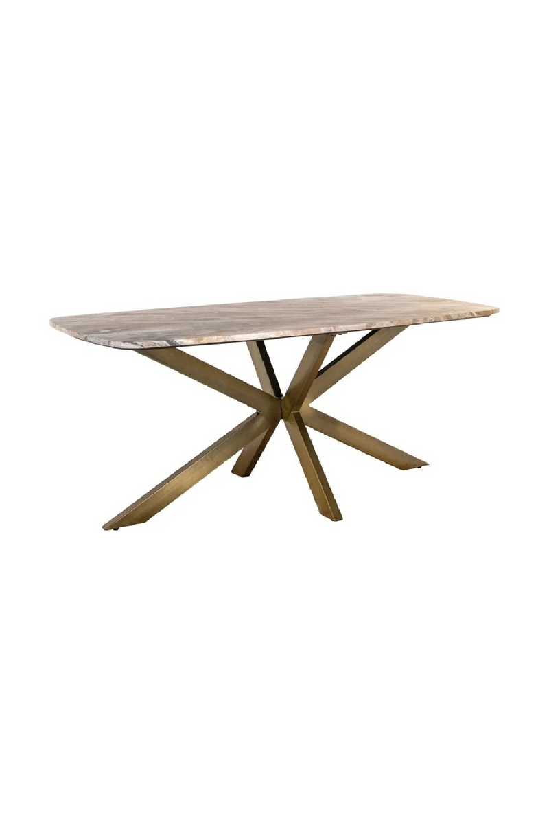 Table à manger en marbre à pieds araignée | Richmond Interiors Bottega | OROA.fr