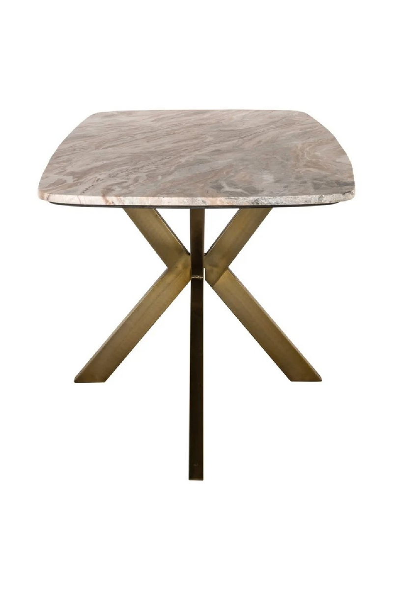 Table à manger en marbre à pieds araignée | Richmond Interiors Bottega | OROA.fr