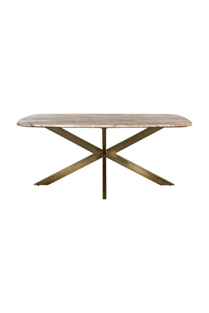 Table à manger en marbre à pieds araignée | Richmond Interiors Bottega | OROA.fr