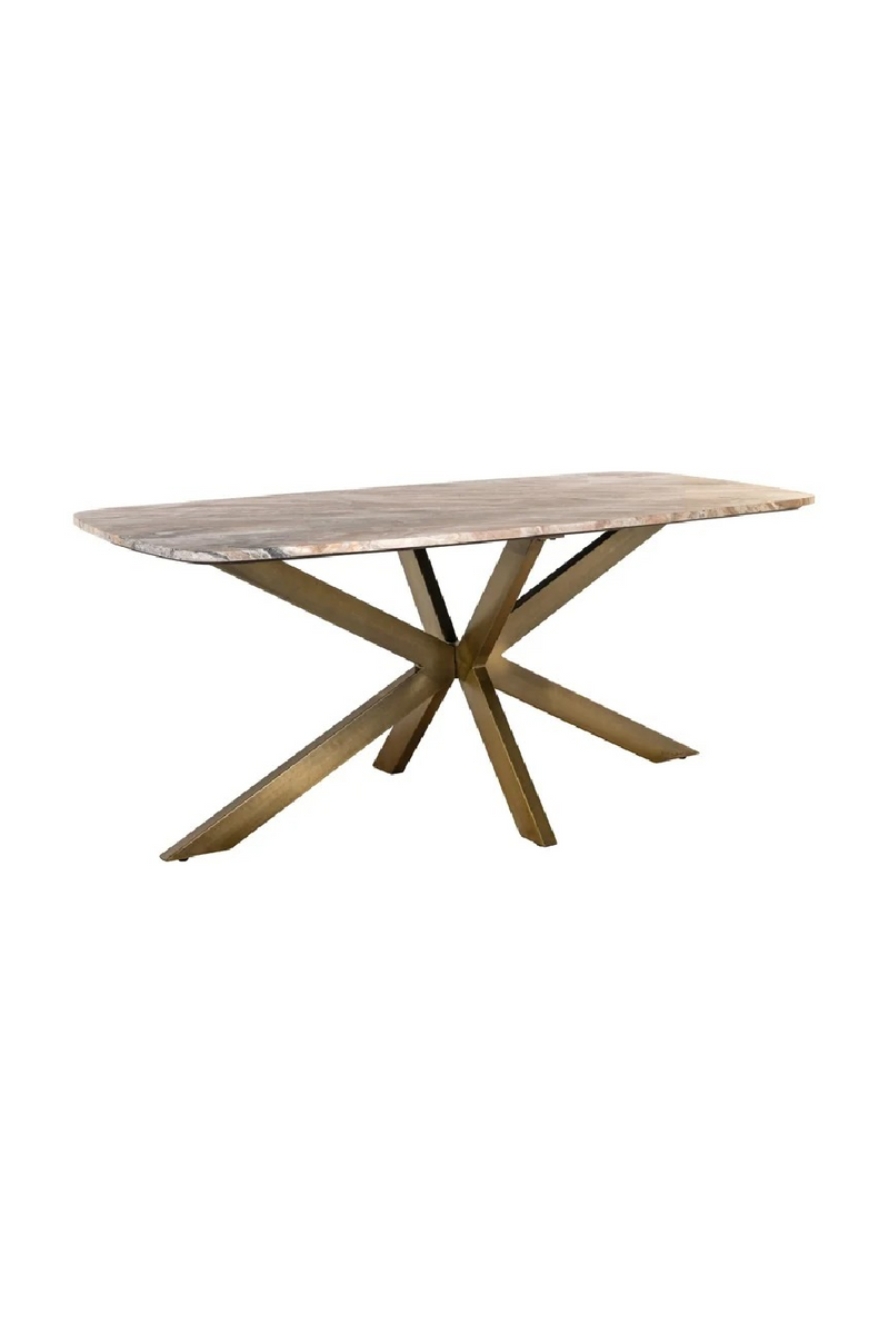 Table à manger en marbre à pieds araignée | Richmond Interiors Bottega | OROA.fr