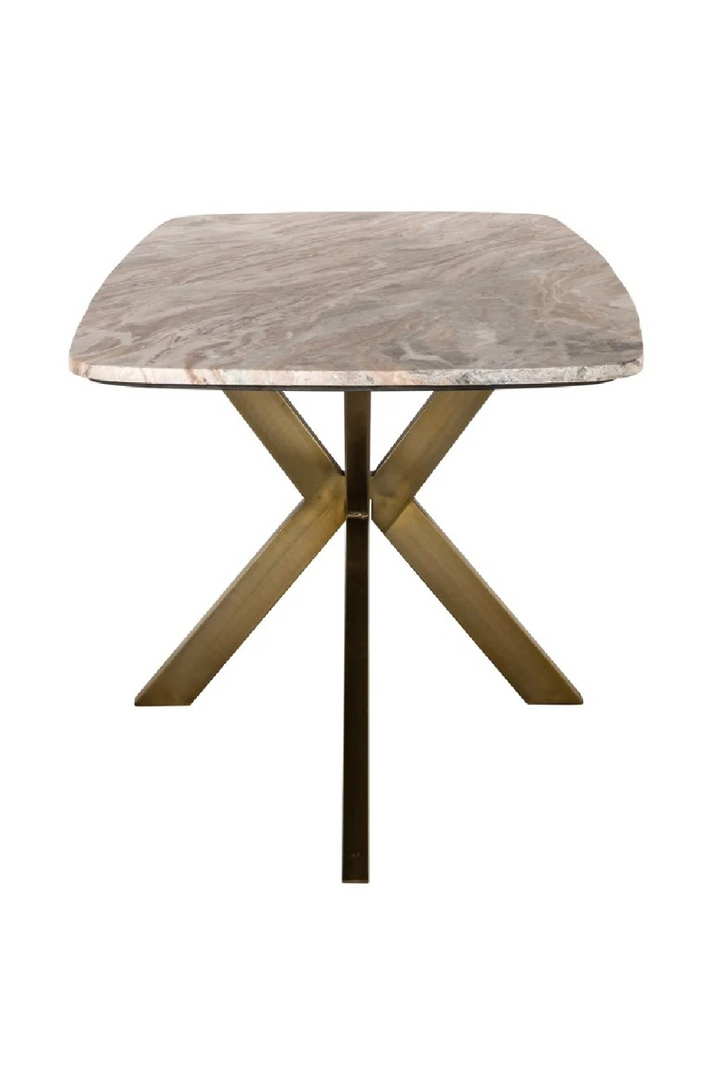 Table à manger en marbre à pieds araignée | Richmond Interiors Bottega | OROA.fr
