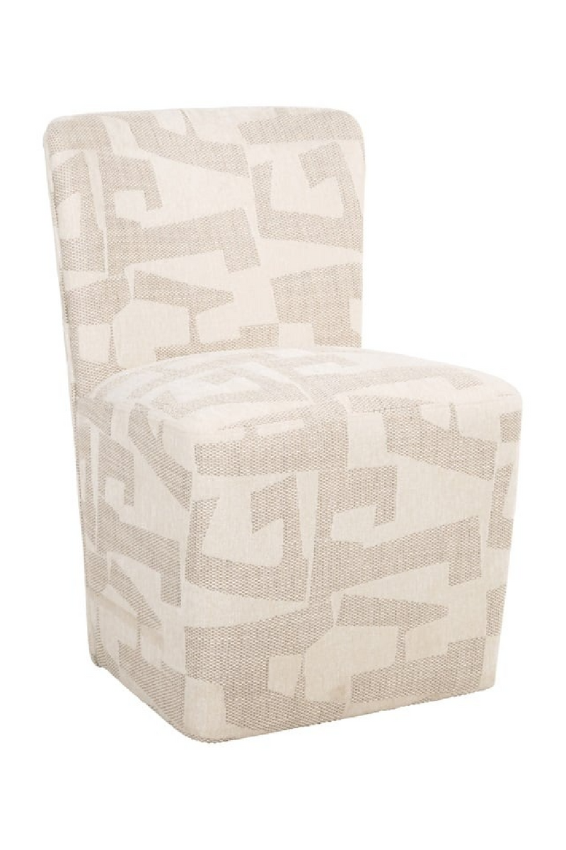 Fauteuil d’appoint à roulettes beige | Richmond Interiors Lorain | OROA.fr