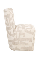 Fauteuil d’appoint à roulettes beige | Richmond Interiors Lorain | OROA.fr