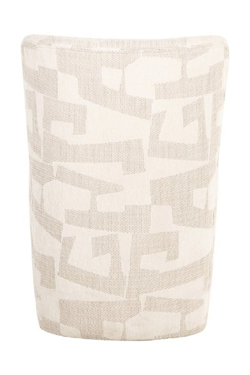 Fauteuil d’appoint à roulettes beige | Richmond Interiors Lorain | OROA.fr