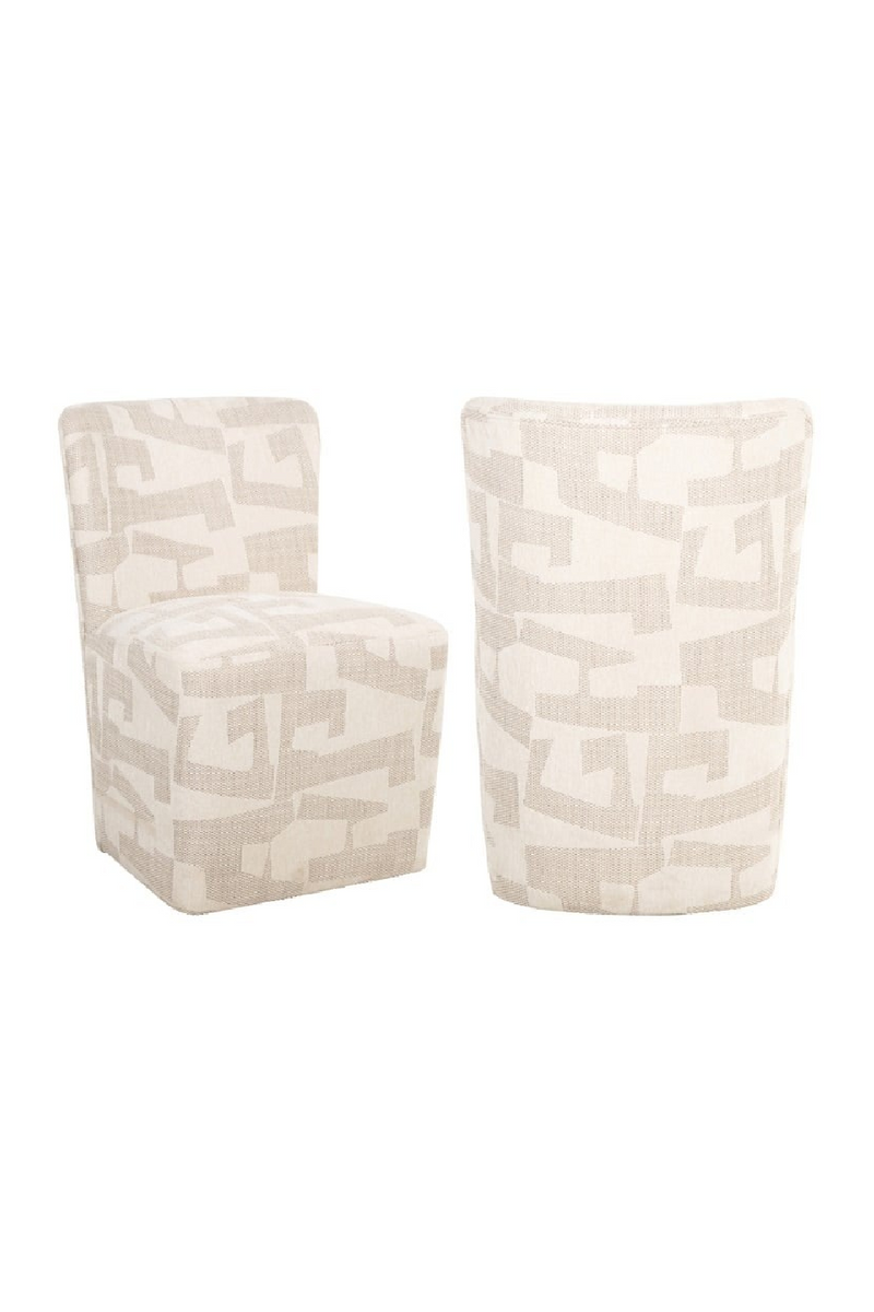 Fauteuil d’appoint à roulettes beige | Richmond Interiors Lorain | OROA.fr