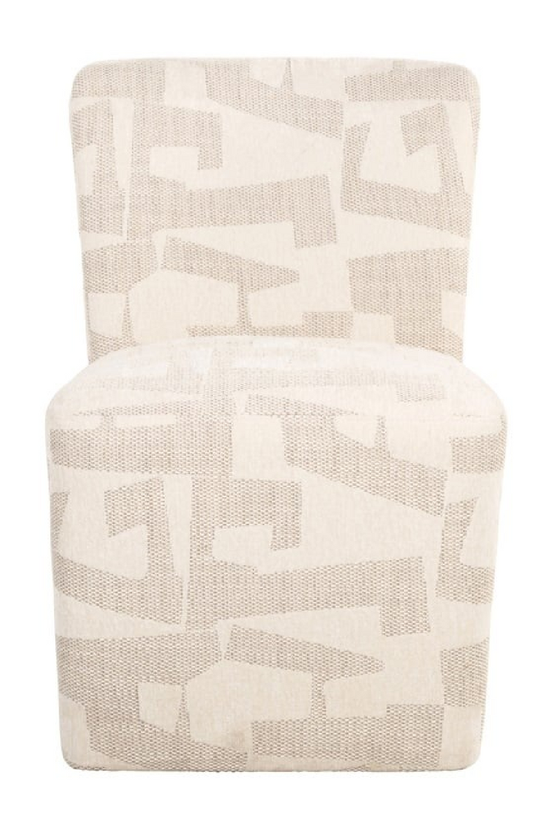 Fauteuil d’appoint à roulettes beige | Richmond Interiors Lorain | OROA.fr