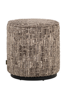 Pouf Cylindrique Gris| Richmond Interiors Lexie | OROA.fr