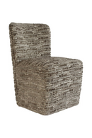 Fauteuil capitonné gris à roulettes | Richmond Interiors Lorain | OROA.fr