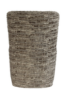 Fauteuil capitonné gris à roulettes | Richmond Interiors Lorain | OROA.fr