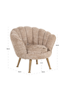 Fauteuil Pour Enfant Beige A Bord Festonné | Richmond Interiors Charly  | OROA.fr