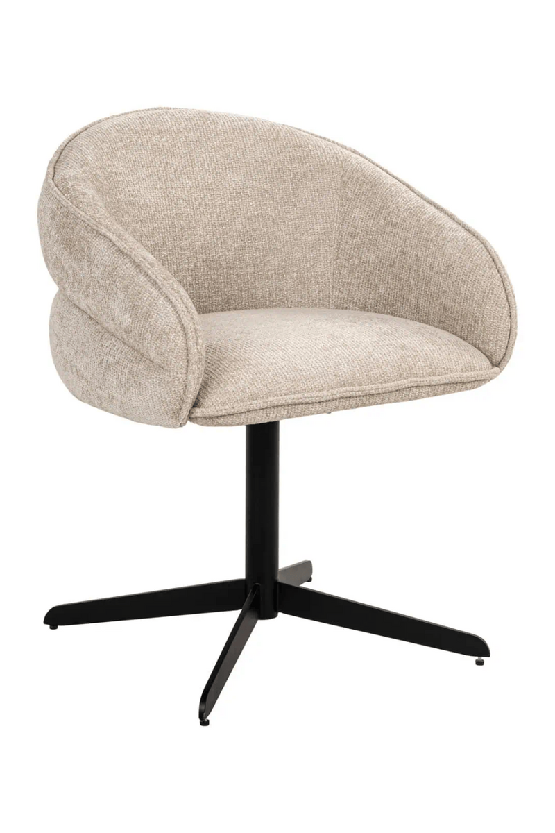 Chaise de Salle à Manger Pivotante Crème | Richmond Angelina | OROA.fr