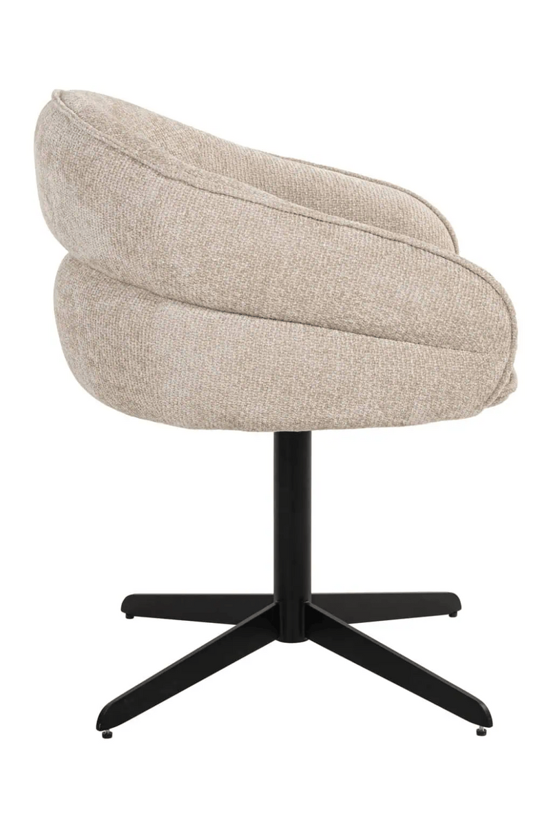 Chaise de Salle à Manger Pivotante Crème | Richmond Angelina | OROA.fr