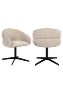 Chaise de Salle à Manger Pivotante Crème | Richmond Angelina | OROA.fr