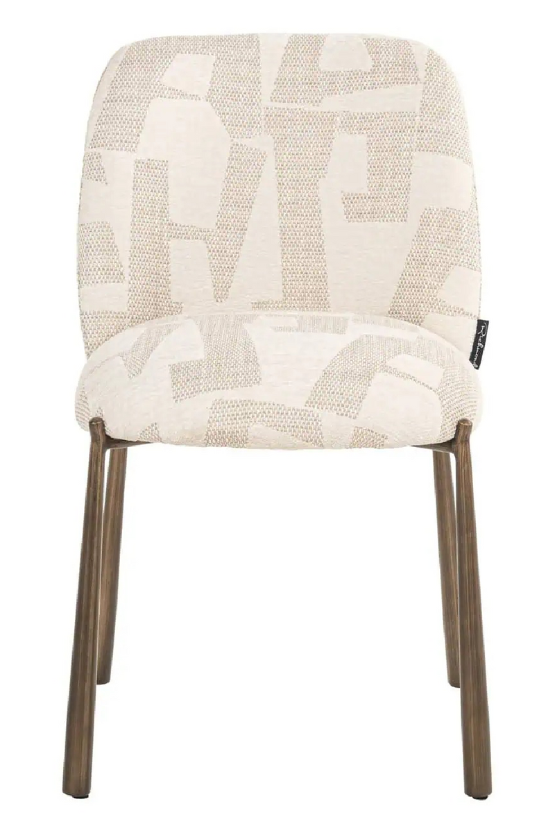 Chaises de Salle à Manger à Motif Graphique Beige (2) | Richmond Lana | OROA.fr