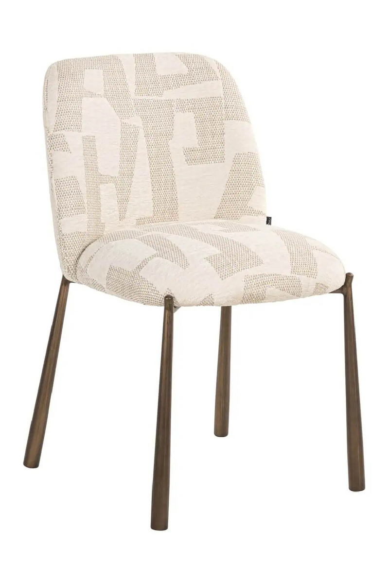 Chaises de Salle à Manger à Motif Graphique Beige (2) | Richmond Lana | OROA.fr