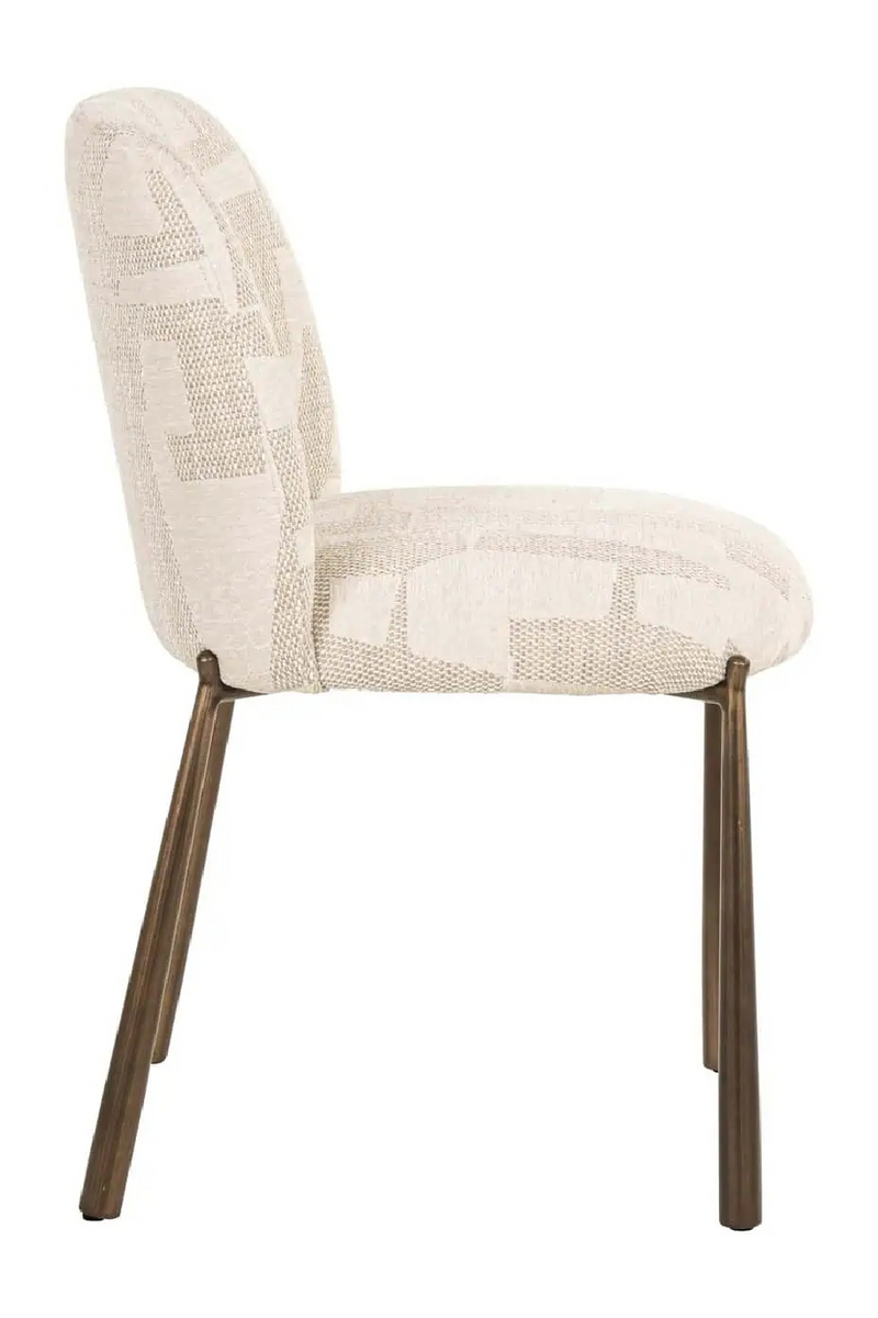 Chaises de Salle à Manger à Motif Graphique Beige (2) | Richmond Lana | OROA.fr