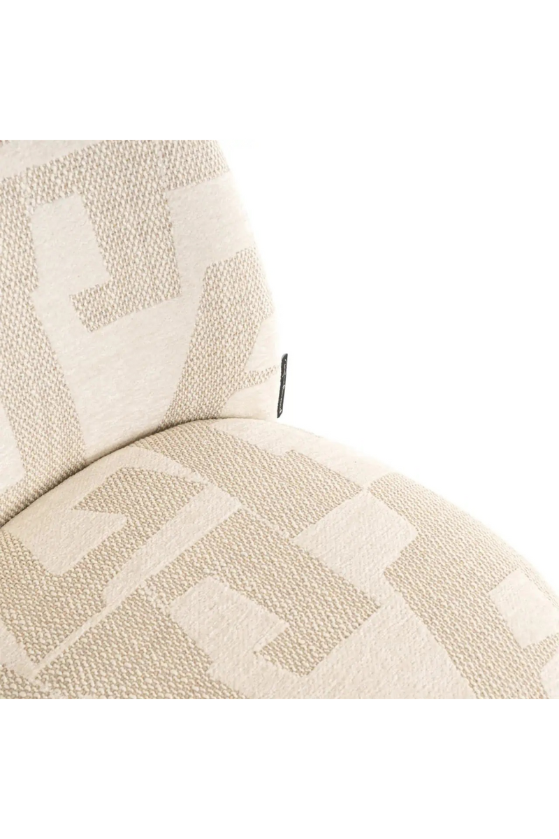 Chaises de Salle à Manger à Motif Graphique Beige (2) | Richmond Lana | OROA.fr