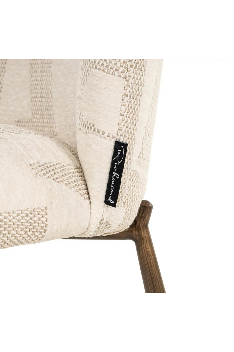 Chaises de Salle à Manger à Motif Graphique Beige (2) | Richmond Lana | OROA.fr