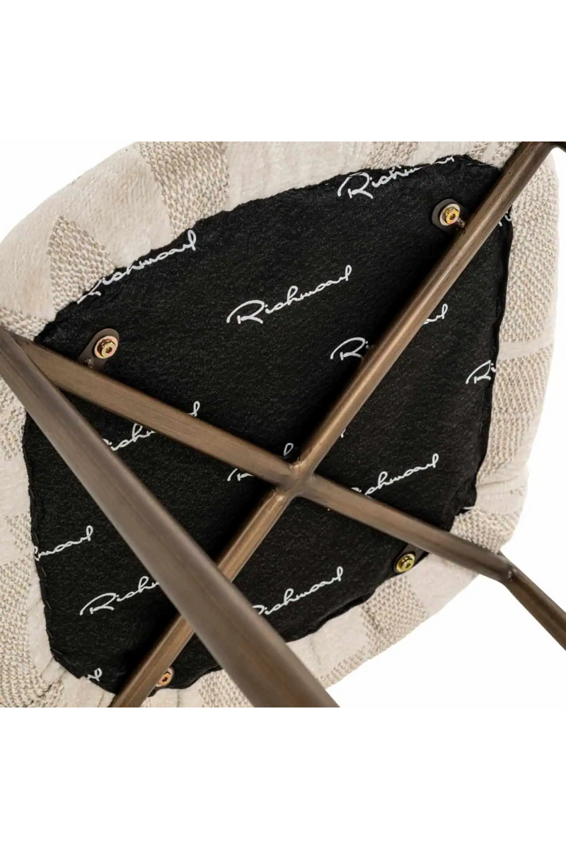 Chaises de Salle à Manger à Motif Graphique Beige (2) | Richmond Lana | OROA.fr