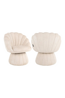 Fauteuil de Salon en Chenille à Dossier Coquille | Richmond Blossom | OROA.fr