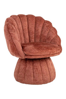 Fauteuil de Salon en Chenille à Dossier Coquille | Richmond Blossom | OROA.fr