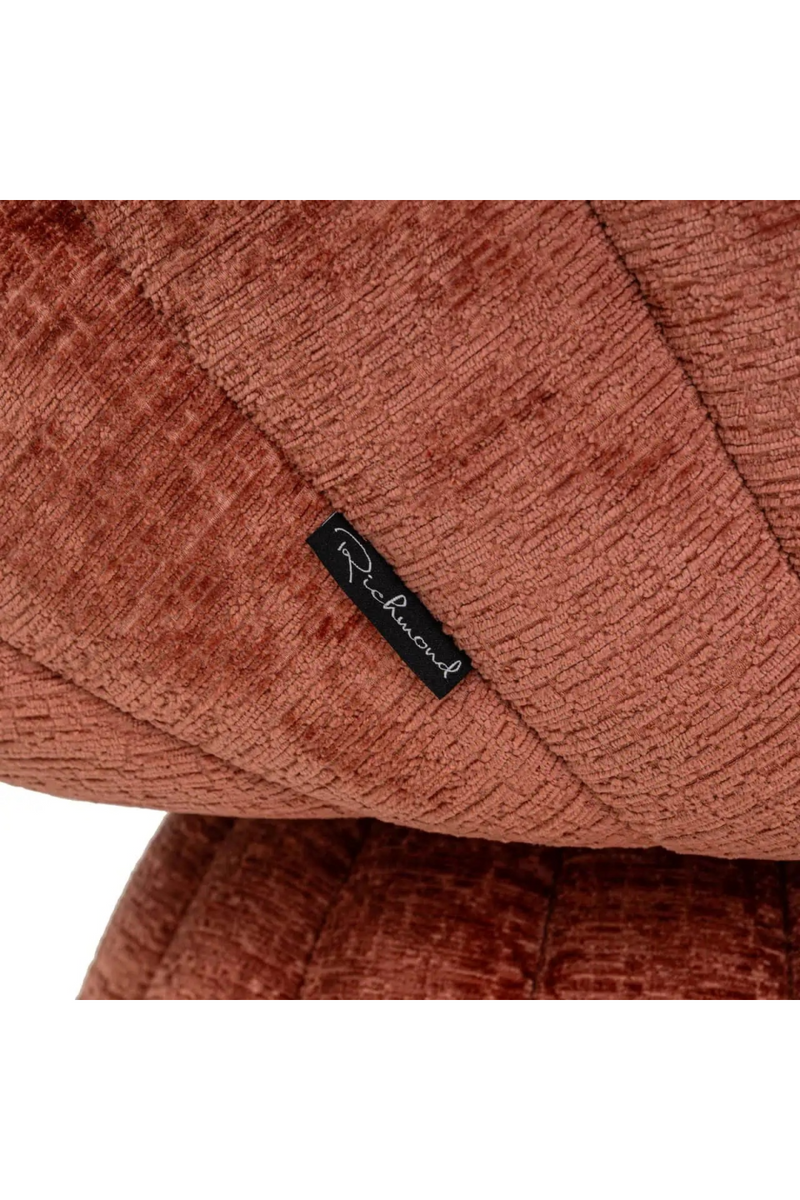 Fauteuil de Salon en Chenille à Dossier Coquille | Richmond Blossom | OROA.fr