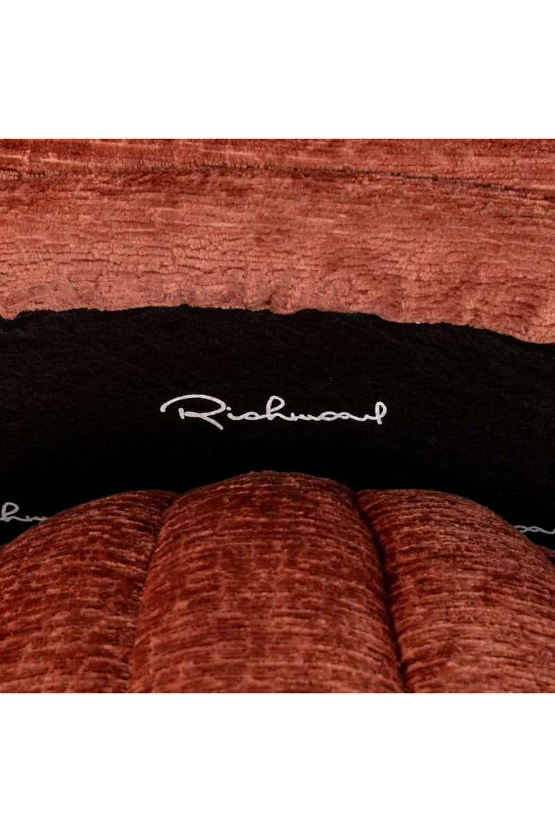 Fauteuil de Salon en Chenille à Dossier Coquille | Richmond Blossom | OROA.fr