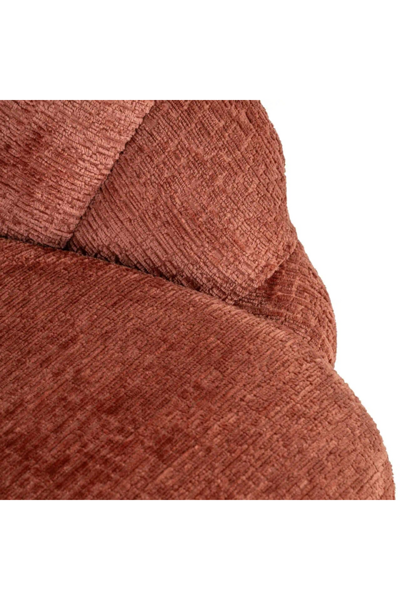 Fauteuil de Salon en Chenille à Dossier Coquille | Richmond Blossom | OROA.fr