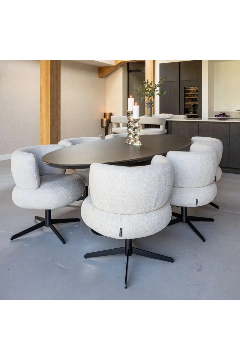 Fauteuil Pivotant Courbé | Richmond Alexis | OROA.fr