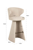 Tabouret de Bar à Base Conique | Richmond Gatsbi | OROA.fr