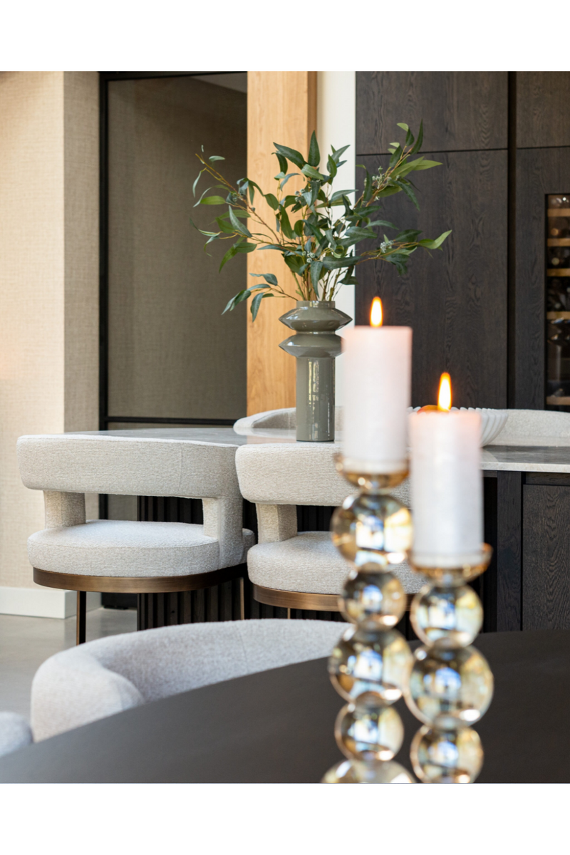 Tabouret de Bar en Porte-à-Faux Crème | Richmond Ellis | OROA.fr