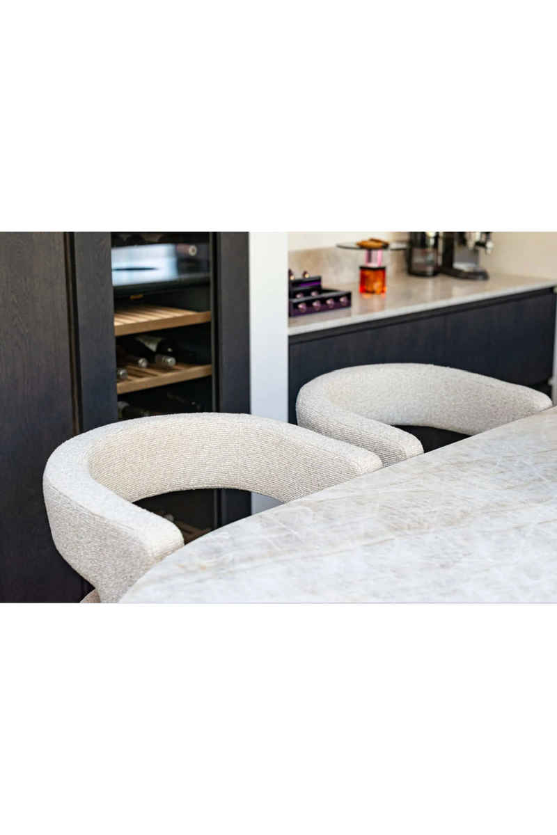 Tabouret de Bar en Porte-à-Faux Crème | Richmond Ellis | OROA.fr