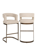 Tabouret de Bar en Porte-à-Faux Crème | Richmond Ellis | OROA.fr