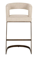 Tabouret de Bar en Porte-à-Faux Crème | Richmond Ellis | OROA.fr