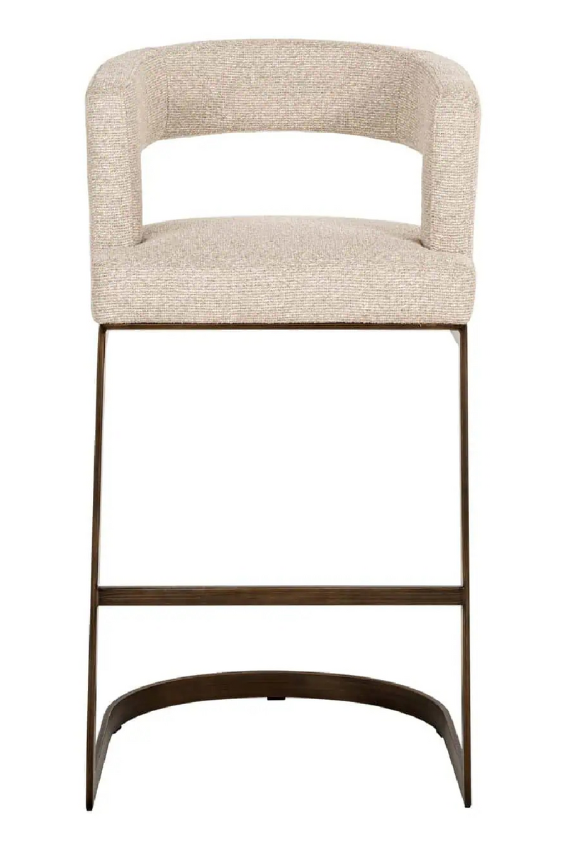 Tabouret de Bar en Porte-à-Faux Crème | Richmond Ellis | OROA.fr