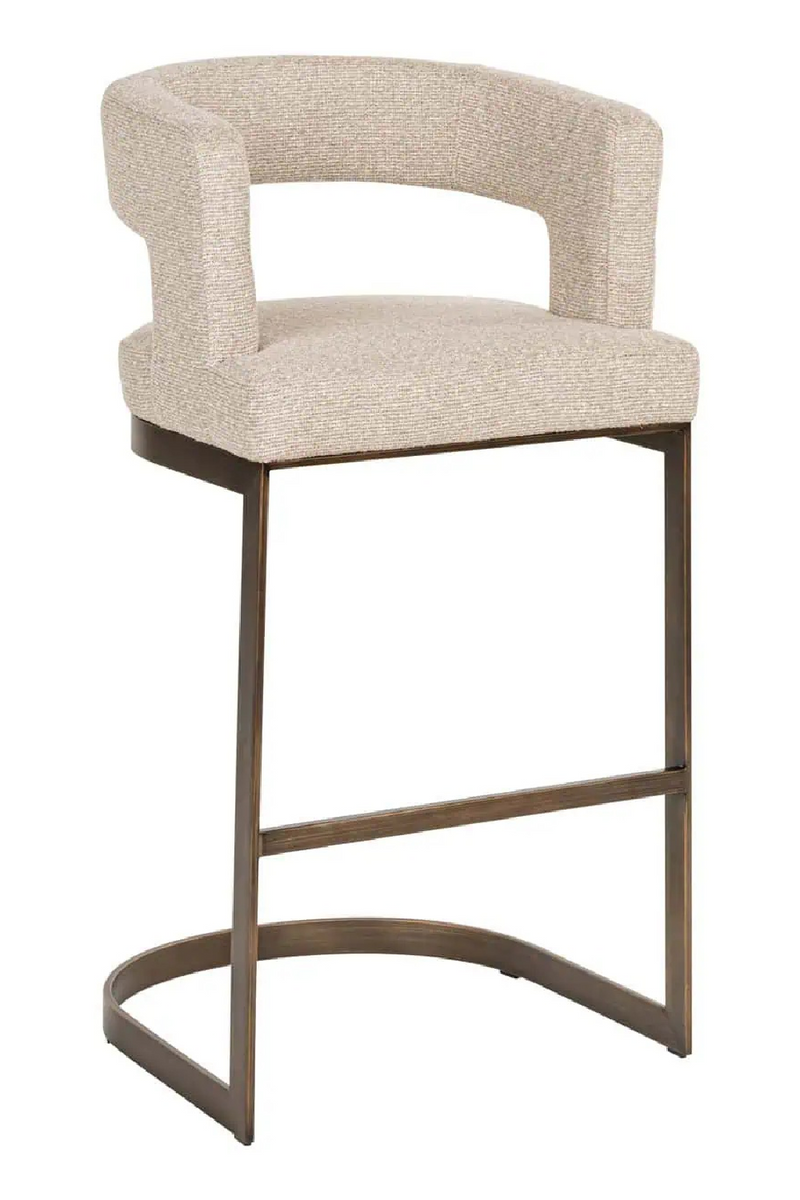 Tabouret de Bar en Porte-à-Faux Crème | Richmond Ellis | OROA.fr