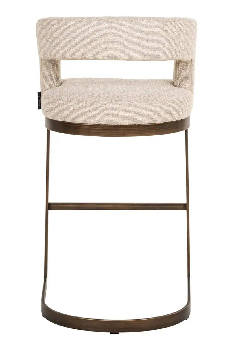 Tabouret de Bar en Porte-à-Faux Crème | Richmond Ellis | OROA.fr