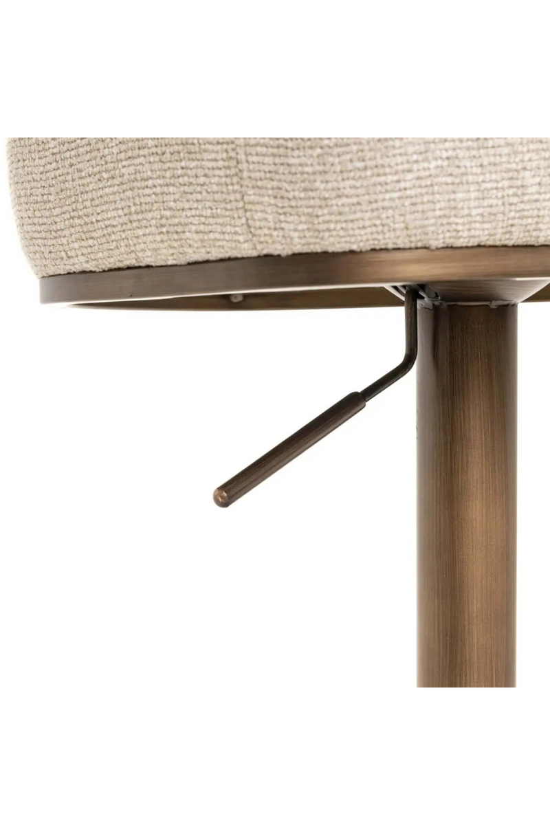 Tabouret de Bar/Comptoir Pivotant Crème | Richmond Cheyenne | OROA.fr