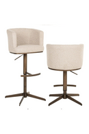 Tabouret de Bar/Comptoir Pivotant Crème | Richmond Cheyenne | OROA.fr