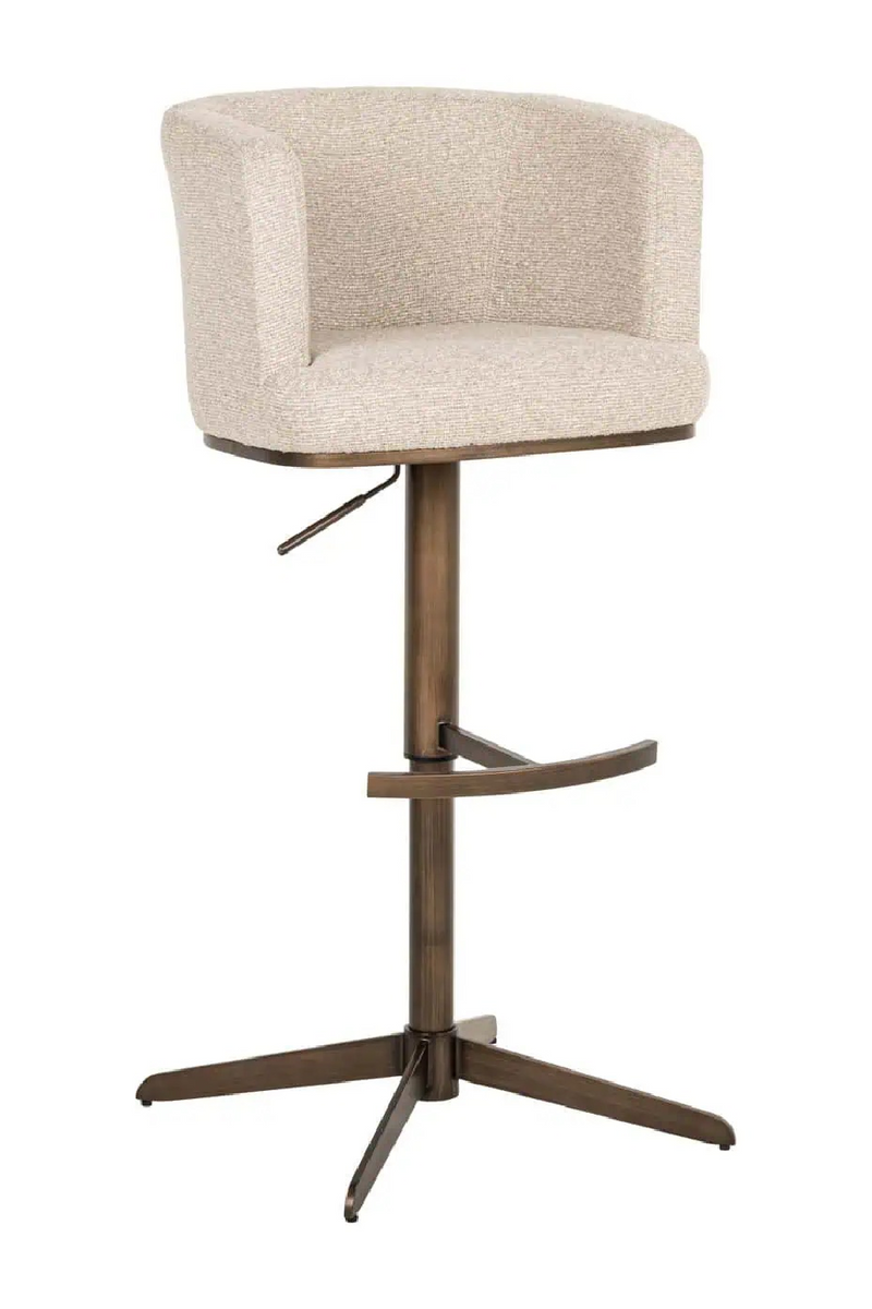 Tabouret de Bar/Comptoir Pivotant Crème | Richmond Cheyenne | OROA.fr