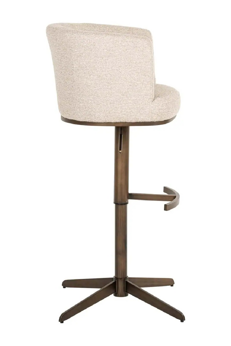 Tabouret de Bar/Comptoir Pivotant Crème | Richmond Cheyenne | OROA.fr