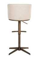 Tabouret de Bar/Comptoir Pivotant Crème | Richmond Cheyenne | OROA.fr