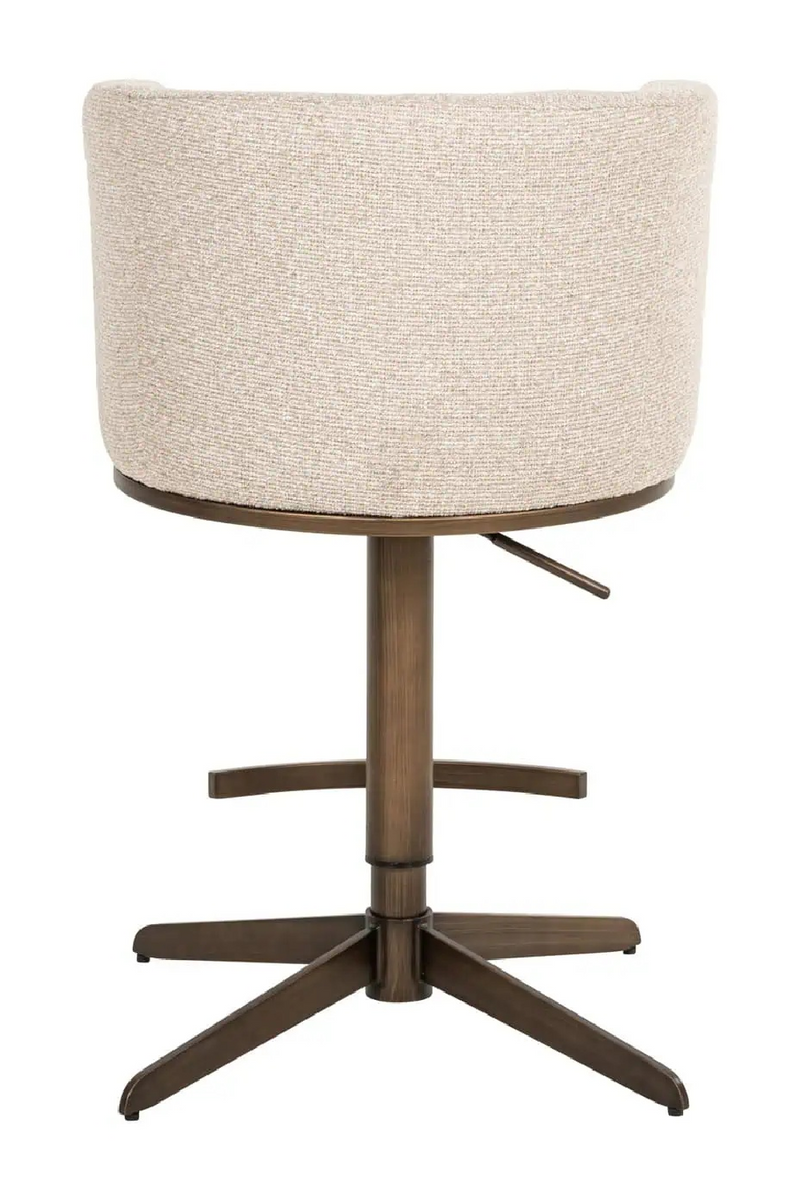 Tabouret de Bar/Comptoir Pivotant Crème | Richmond Cheyenne | OROA.fr