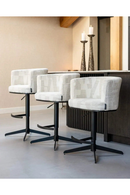 Tabouret De Bar/Comptoir Pivotant Graphique Beige | Richmond Cheyenne | OROA.fr