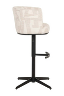 Tabouret De Bar/Comptoir Pivotant Graphique Beige | Richmond Cheyenne | OROA.fr