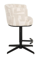 Tabouret De Bar/Comptoir Pivotant Graphique Beige | Richmond Cheyenne | OROA.fr