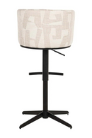 Tabouret De Bar/Comptoir Pivotant Graphique Beige | Richmond Cheyenne | OROA.fr